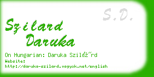 szilard daruka business card